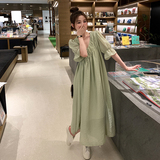 新款主推【已出货】3色V领绑带连衣裙MMJ2355P105控价158，女装连衣裙，浙宝233