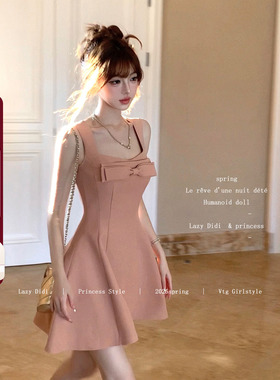Lazy Didi翩若天鹅 玫瑰人生2.0 A版大裙摆蝴蝶结千金公主连衣裙