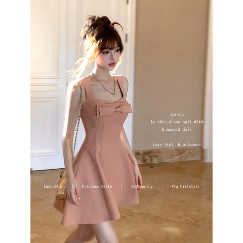 Lazy Didi翩若天鹅 玫瑰人生2.0 A版大裙摆蝴蝶结千金公主连衣裙