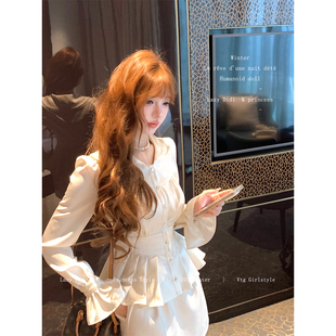 手缝珍珠毛衣超重工泡泡袖 缎面收腰衬衣 上衣 Didi月光浮雕 Lazy