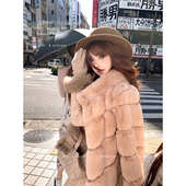 以假乱真千金毛毛外套保暖 1500g重工环保皮草 Lazy Didi娇贵兔兔