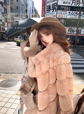 Lazy Didi娇贵兔兔 1500g重工环保皮草 以假乱真千金毛毛外套保暖