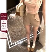 Lazy 子 木耳边高腰显瘦休闲裤 Didi搭配天才 主打实穿质感千金短裤