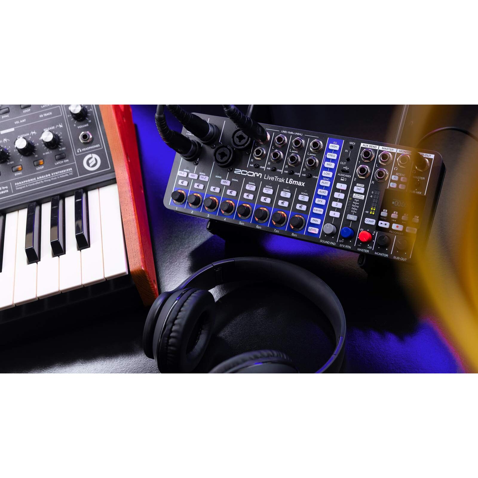 ZOOM LiveTrak L6max 12路便携数字调音台声卡多轨录音机直播播客