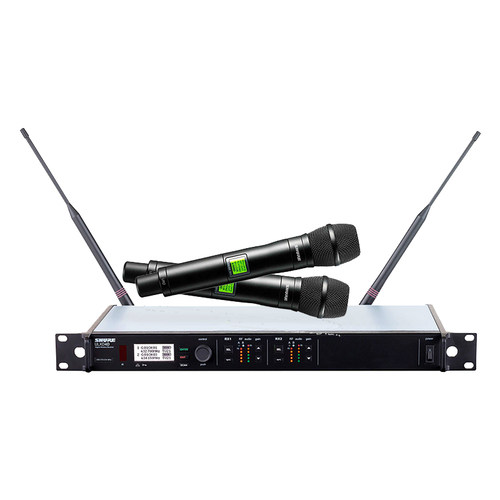 舒尔双通道无线手持话筒麦克风