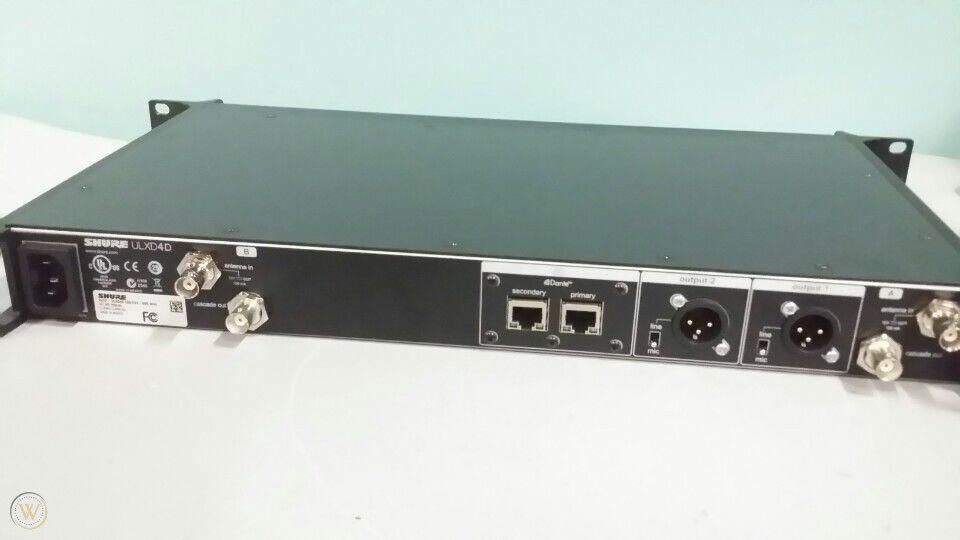 Shure/舒尔 ULXD4D双通道数字无线接收机器一拖二配ULXD1/2发射器