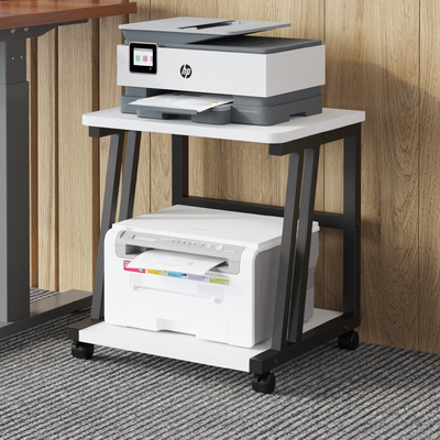 办公室工位桌下可移动置物架