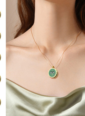 迷你小唐卡吊坠DIY配饰项链简约百搭ins风个性可换图片轻奢男女