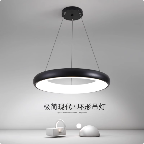 餐厅吊灯简约现代客厅主卧室房间餐桌饭厅吧台灯2025新款中山灯具