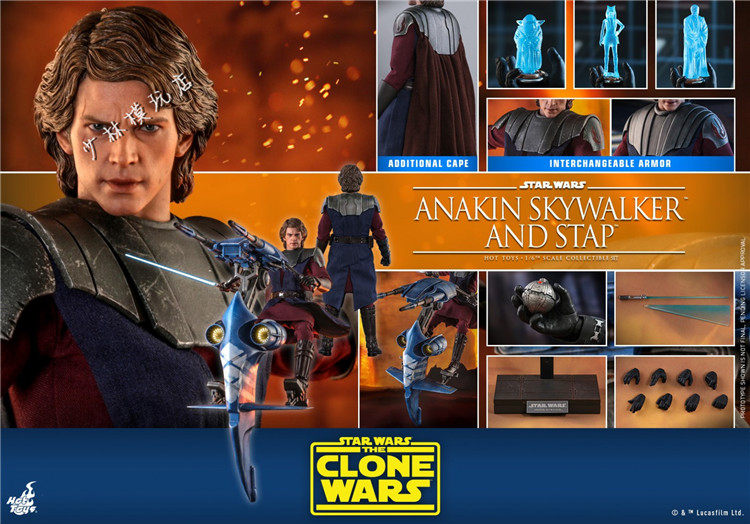 HotToys HT TMS020 1/6 星球大战 克隆战争 天行者安纳金摩托套装