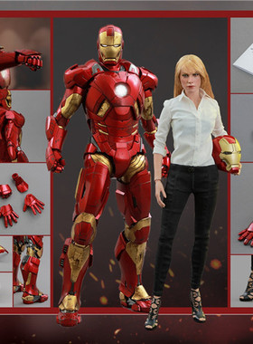 全新现货 HotToys HT MMS311 1/6 钢铁侠3 小辣椒 MK9 双人套装
