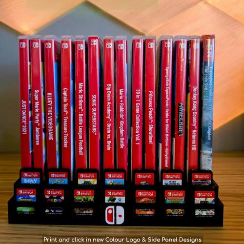 Switch2实体卡带二合一收纳盒 面板可切换 3D打印可定制