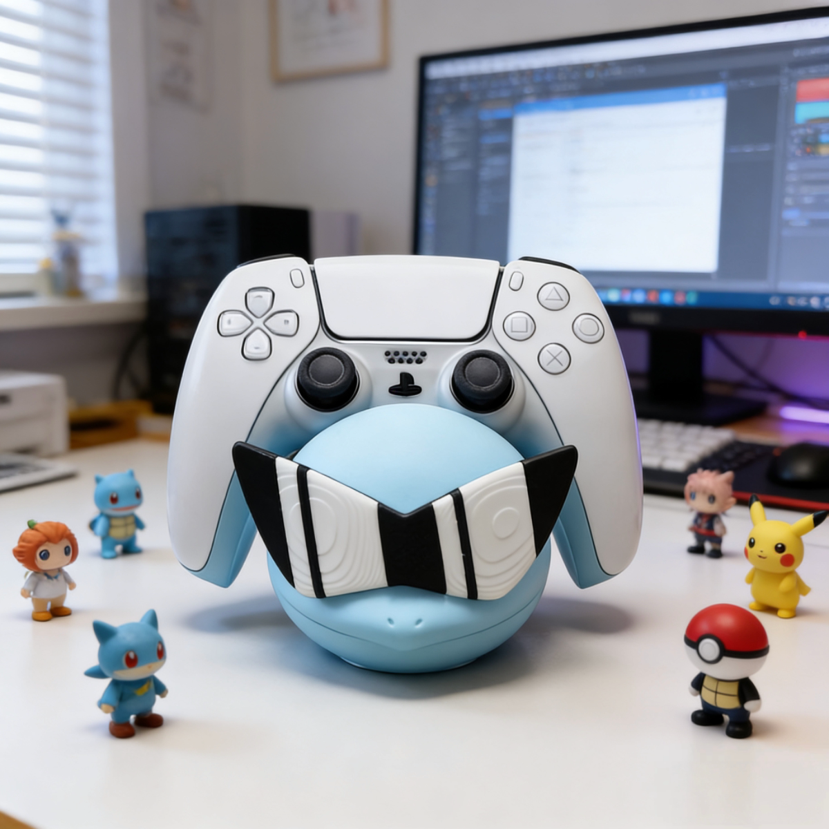 通用游戏手柄支架PS5xbox创意switch飞智周边配件底座手柄杰尼龟图片