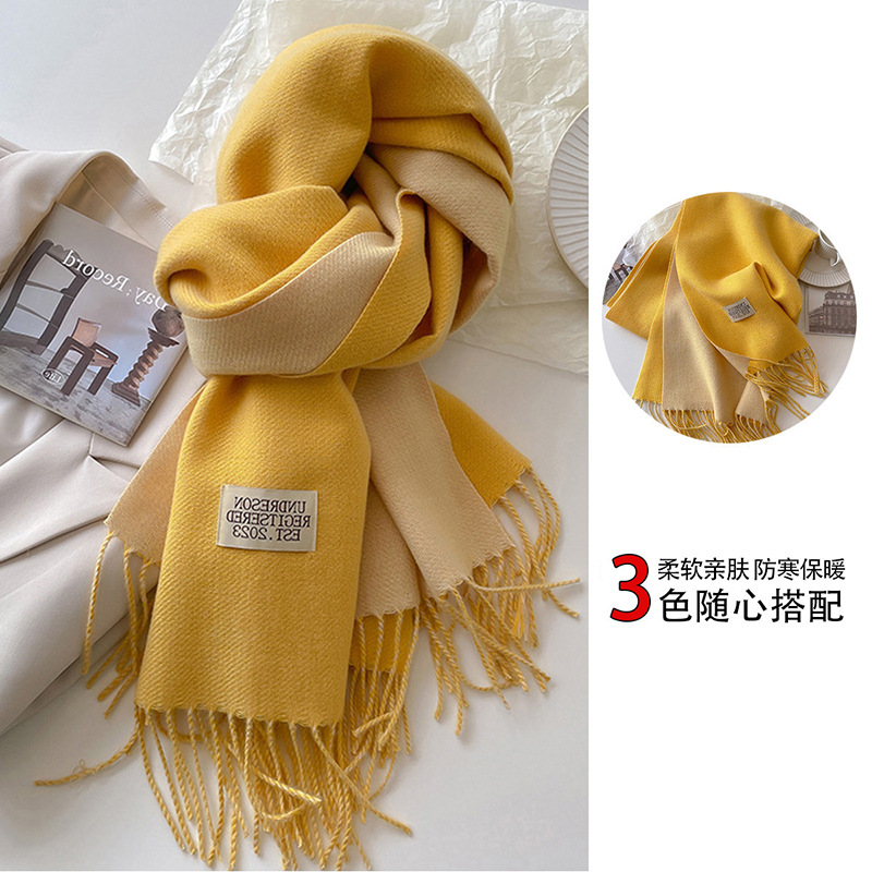 Viney围巾女冬季2025新款围脖保暖生日礼物斗篷披风长披肩女外搭