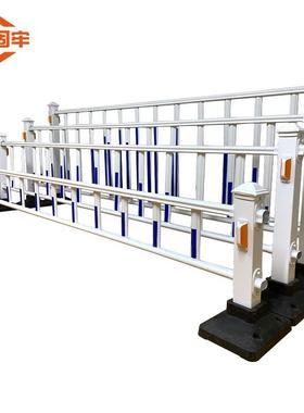 金固牢KCzy-575道路护栏隔离栏杆防撞锌钢围栏100CM高护栏(1立柱+