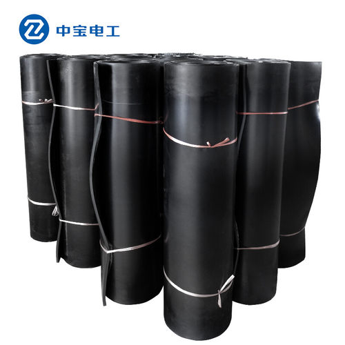 中宝电工35KV12mm厚1*2m黑色绝缘橡胶垫绝缘地毯配电房配电室用绝