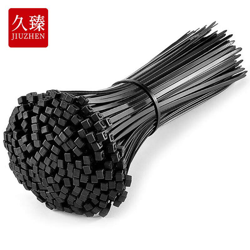 久臻YZH94自锁式尼龙扎带塑料捆绑带黑色3.3×200mm(500根)