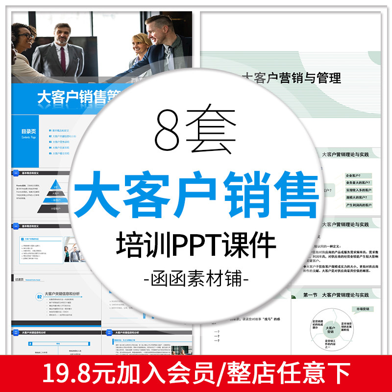 483大客户销售培训PPT课件设计素材/源文件