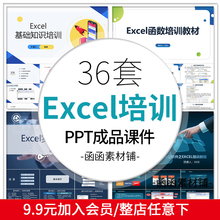 excel基础培训课件PPT模板EXCEL制作教学应用技巧办公图表格教程