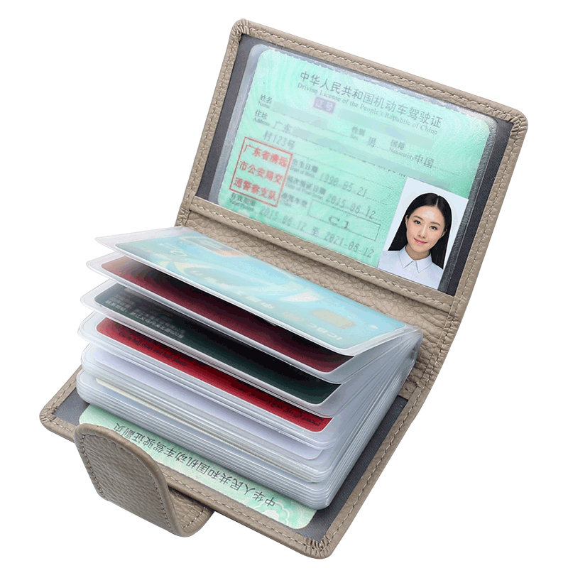 2025新款大容量多卡位卡包女式真皮小卡夹男卡片包证件收纳包卡套