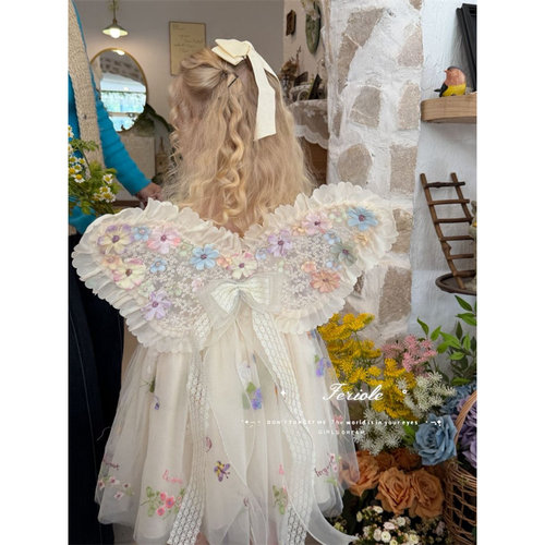 （花仙精灵）FLL·26夏~花朵纱纱翅膀吊带裙54270