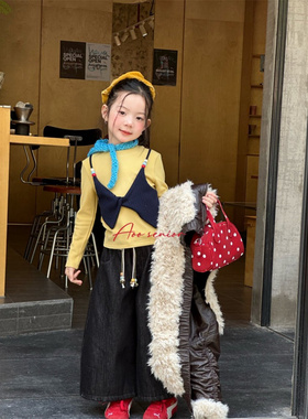 Aoo·25冬~带腰绳牛仔裤25D58061