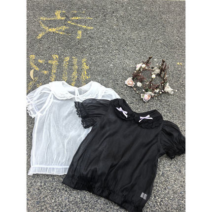 甜汐·26夏~蝴蝶结娃娃领打底衫801161