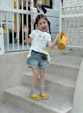 小一·26夏~牛仔短裤D1968（带腰带腰包）