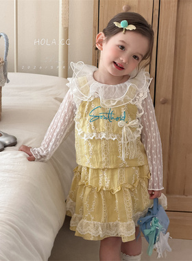 HOLA.CC·26春~纱领蕾丝打底衫3157（会透，敏感肌会扎~）