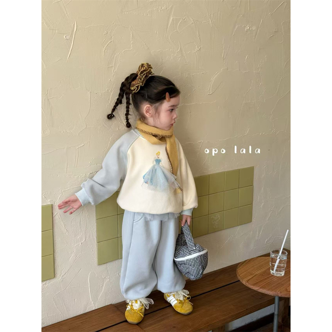 opolala·25冬~爱莎加绒卫衣套装77080