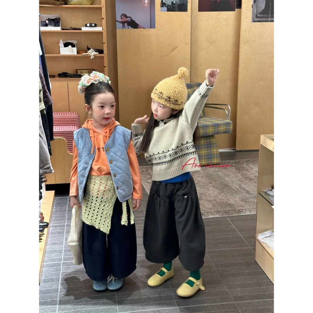 Aoo·25冬~毛呢阔腿裤25D58158