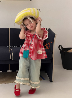 CFZ·26夏~红格娃娃衫26145