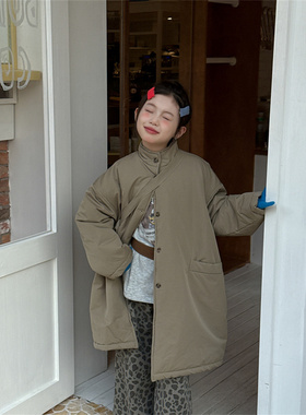 LJ·25冬~长款棉衣带包包72503