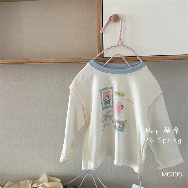 萌希·26春~韩版T恤M6336,童装/婴儿装/亲子装,T恤,淘宝优惠券,粉丝福利购,淘宝优惠卷