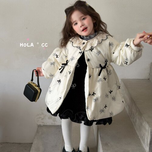 HOLA.CC·26冬~蝴蝶结叠层绣棉衣26203