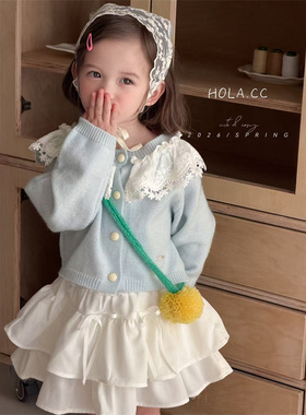 HOLA.CC·26春~花边大翻领毛线外套3155