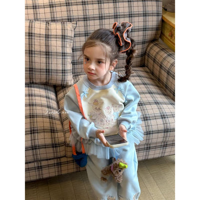 【兔叽叽】FLL·26春~刺绣兔子纱纱卫衣54165