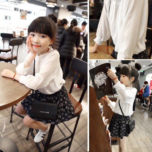 Chemise fille à manche longue - Ref 2087241 Image 1