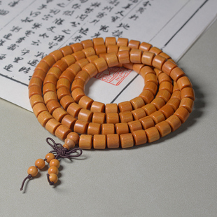 东加檀香新山檀自然药香黄檀桶珠老型佛珠念珠手链文玩手串男女