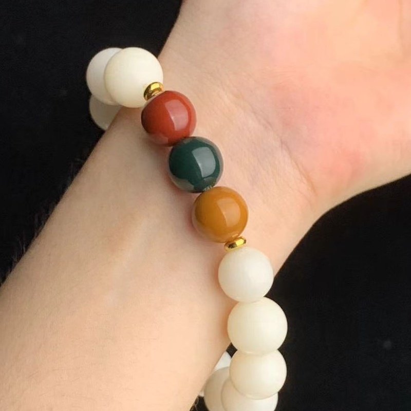 菩提根白玉菩提红绿橙三色盘玩绕指手串圆珠女生饰品流行时尚,饰品/流行首饰/时尚饰品新,链条,淘宝优惠券,粉丝福利购,淘宝优惠卷