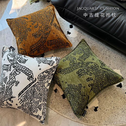 雪尼尔中古风客厅抱枕