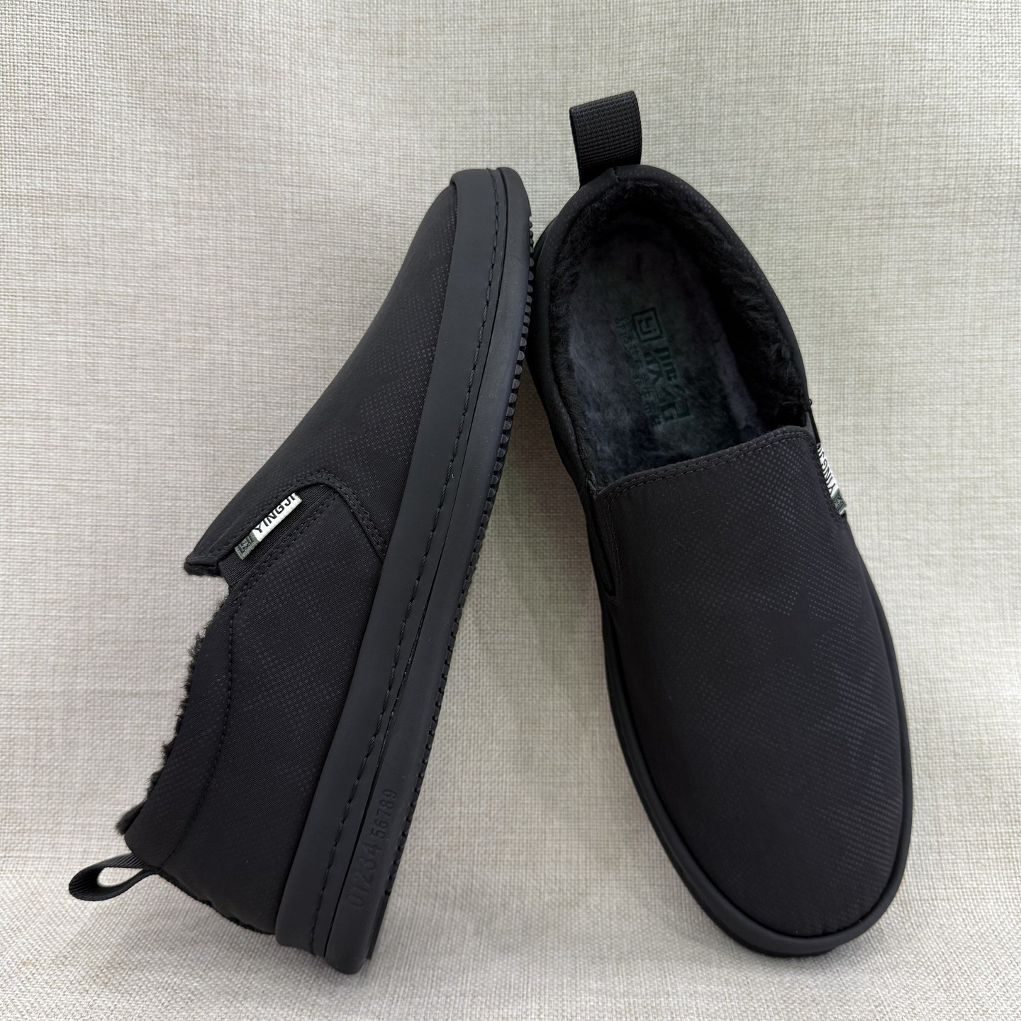 老北京冬季加绒加厚印花低帮套脚一脚蹬男士时尚休闲男士套脚布鞋,流行男鞋,布鞋,淘宝优惠券,粉丝福利购,淘宝优惠卷