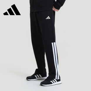 三条杠休闲卫裤 Adidas阿迪达斯男士 运动弹力防风长裤 子春季 直筒裤