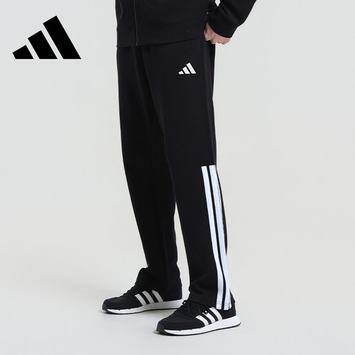 阿迪达斯男休闲百搭运动直筒长裤