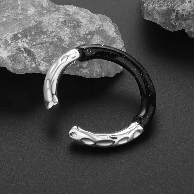 男士纯银日韩活口戒指