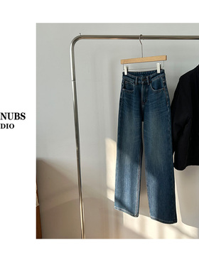 11.22 大林自制“休闲派”加厚绒 窄版直筒牛仔裤