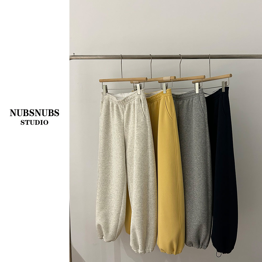 12.6大林自制“新叙旧”高克重550g加厚绒脚口可收可放卫裤