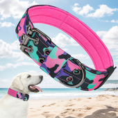 大型犬项圈 五档调节针扣 牵引户外可调节 战术宠物狗狗项圈 尼龙