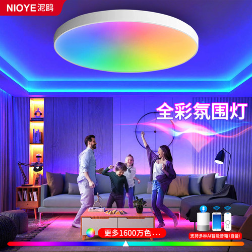 已接入米家app电竞房rgb吸顶灯