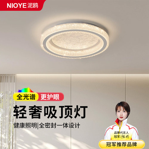 意式极简卧室吸顶灯轻奢高级感